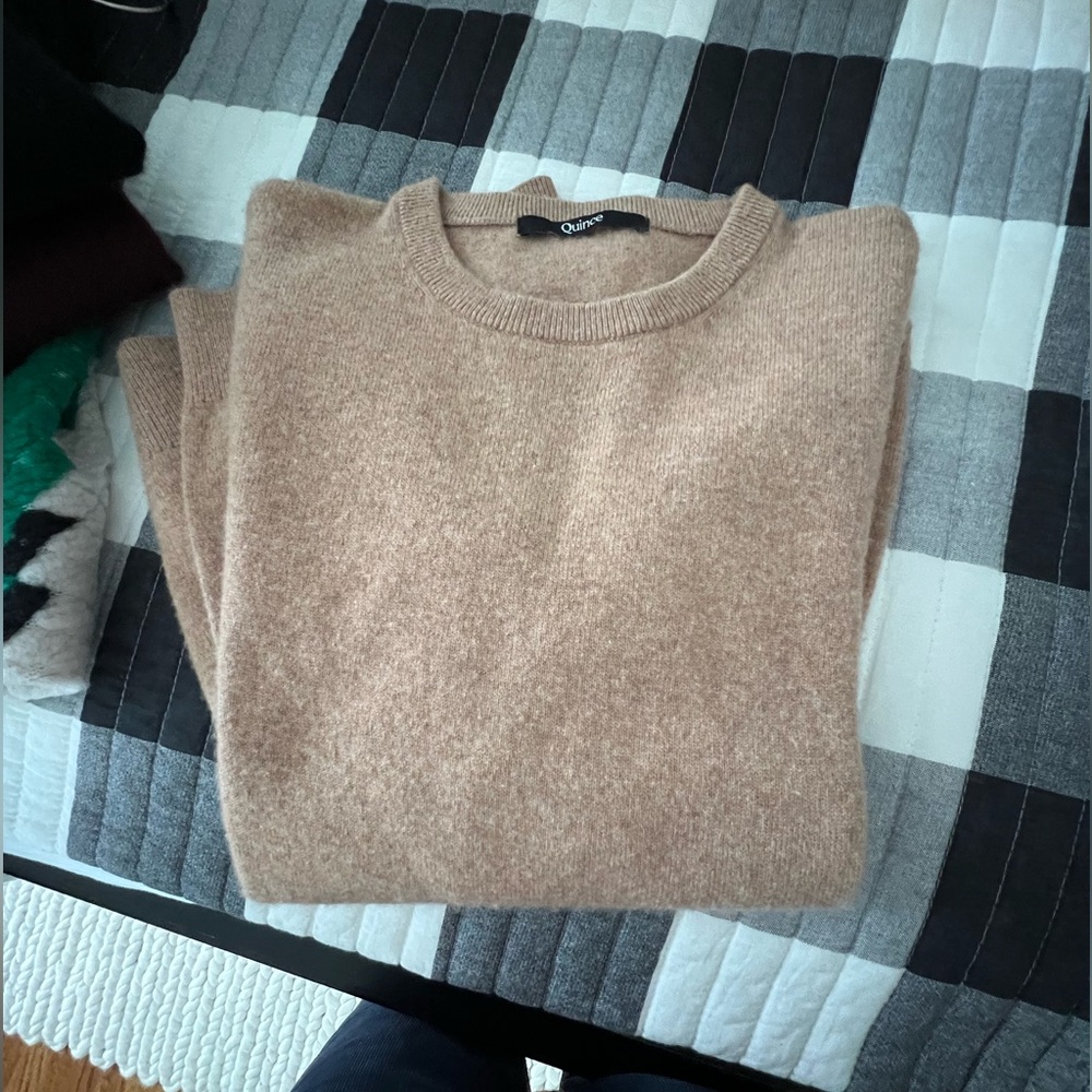 Tan Quince Cashmere sweater